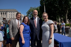 July 1, 2019: Senator Lindsey Williams joins Governor Tom Wolf as he signed a bill that will give family members of those in the Pennsylvania National Guard education opportunities. The bill will allow for free or reduced cost college education.