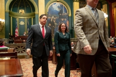 January 15, 2018: Senator Lindsey Williams serves on the  escort committee for swearing in ceremony of  Gov. Tom Wolf & Lt. Gov. John Fetterman.