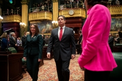 January 15, 2018: Senator Lindsey Williams serves on the  escort committee for swearing in ceremony of  Gov. Tom Wolf & Lt. Gov. John Fetterman.