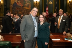 January 15, 2018: Senator Lindsey Williams serves on the  escort committee for swearing in ceremony of  Gov. Tom Wolf & Lt. Gov. John Fetterman.
