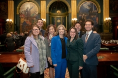 January 15, 2018: Senator Lindsey Williams serves on the  escort committee for swearing in ceremony of  Gov. Tom Wolf & Lt. Gov. John Fetterman.