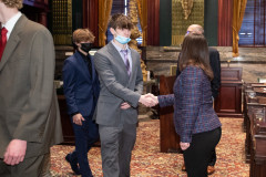 February 9, 2022: Sen. Lindsey Williams hosted the Hampton School District Boys’ Soccer team today at the Capitol.  In November, the team capped a 23-1 season with a 1-0 win over Archbishop Wood earning them the PIAA 3A state championship,  the third in the school’s history.