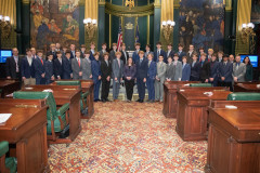 February 9, 2022: Sen. Lindsey Williams hosted the Hampton School District Boys’ Soccer team today at the Capitol.  In November, the team capped a 23-1 season with a 1-0 win over Archbishop Wood earning them the PIAA 3A state championship,  the third in the school’s history.