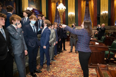 February 9, 2022: Sen. Lindsey Williams hosted the Hampton School District Boys’ Soccer team today at the Capitol.  In November, the team capped a 23-1 season with a 1-0 win over Archbishop Wood earning them the PIAA 3A state championship,  the third in the school’s history.