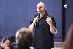 May 11, 2019: Senator Lindsey Williams  joins Lt. Gov. Fetterman during his recreational marijuana listening tour stop in the Homewood section of Pittsburgh.