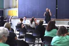 May 11, 2019: Senator Lindsey Williams  joins Lt. Gov. Fetterman during his recreational marijuana listening tour stop in the Homewood section of Pittsburgh.