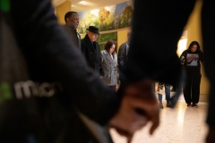 April 4, 2019 – Senator Lindsey Williams  stands with POWER Interfaith, UNITE HERE and other supporters of the Marriott hotel workers seeking better working conditions.