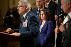 April 30, 2019: Senator Lindsey M. Williams joined Senator Mike Regan, Representative Chris Sainato , and Representative Steve Barrar  to announce the introduction of the Military Family Education Program.