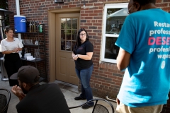September 3, 2019: Elected officials work as servers for an hour to highlight the need for One Fair Wage