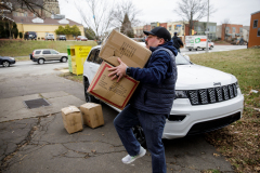 Operation Warm Coat Distribution with Pittsburgh FireFighters and Larimer Consensus Group