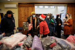 Operation Warm Coat Distribution with Pittsburgh FireFighters and Larimer Consensus Group