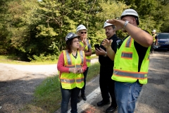 August 15, 2019: Senator Lindsey Williams tours District 38 with PennDOT to view various projects around the district.