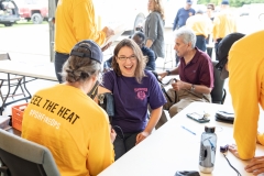 September 4, 2019: Senators get a taste of first responder training with the Pittsburgh firefighters.