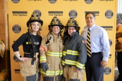 September 4, 2019: Senators get a taste of first responder training with the Pittsburgh firefighters.