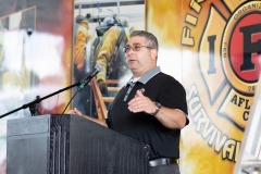 September 4, 2019: Senators get a taste of first responder training with the Pittsburgh firefighters.