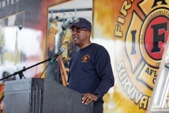 September 4, 2019: Senators get a taste of first responder training with the Pittsburgh firefighters.
