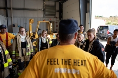 September 4, 2019: Senators get a taste of first responder training with the Pittsburgh firefighters.