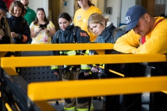September 4, 2019: Senators get a taste of first responder training with the Pittsburgh firefighters.