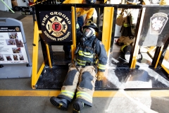September 4, 2019: Senators get a taste of first responder training with the Pittsburgh firefighters.