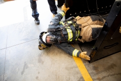 September 4, 2019: Senators get a taste of first responder training with the Pittsburgh firefighters.