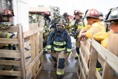 September 4, 2019: Senators get a taste of first responder training with the Pittsburgh firefighters.