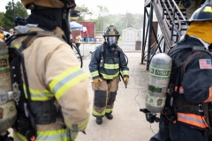 September 4, 2019: Senators get a taste of first responder training with the Pittsburgh firefighters.