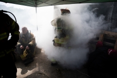 September 4, 2019: Senators get a taste of first responder training with the Pittsburgh firefighters.