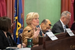 March 26, 2019: Senator Lindsey Williams participates in a joint Senate-House hearing in Harrisburg on legislation aimed at making college more affordable.