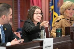 March 26, 2019: Senator Lindsey Williams participates in a joint Senate-House hearing in Harrisburg on legislation aimed at making college more affordable.