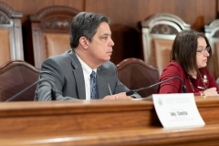 Senator Lindsey M. Williams attends a Senate Democratic Policy Committee hearing on Corporate Tax Policy.