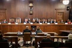 Senator Lindsey M. Williams attends a Senate Democratic Policy Committee hearing on Corporate Tax Policy.