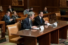 Senator Lindsey M. Williams attends a Senate Democratic Policy Committee hearing on Corporate Tax Policy.