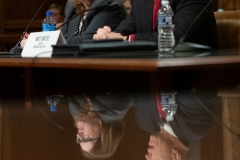 Senator Lindsey M. Williams attends a Senate Democratic Policy Committee hearing on Corporate Tax Policy.