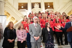 March 27, 2019: Senator Lindsey Williams celebrates Red Cross Month and Red Cross Giving Day .