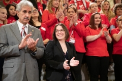 March 27, 2019: Senator Lindsey Williams celebrates Red Cross Month and Red Cross Giving Day .