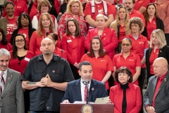 March 27, 2019: Senator Lindsey Williams celebrates Red Cross Month and Red Cross Giving Day .