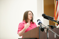 May 12, 2022 − Department of Human Services (DHS) Acting Secretary Meg Snead today joined Senate Minority Leader Jay Costa, Senator Lindsey Williams, leadership from the Jewish Family and Community Services Pittsburgh and other refugee resettlement service providers in the Pittsburgh region to recognize the critical humanitarian work organizations do in support of refugees and resettlement in Pennsylvania.