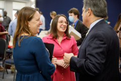 May 12, 2022 − Department of Human Services (DHS) Acting Secretary Meg Snead today joined Senate Minority Leader Jay Costa, Senator Lindsey Williams, leadership from the Jewish Family and Community Services Pittsburgh and other refugee resettlement service providers in the Pittsburgh region to recognize the critical humanitarian work organizations do in support of refugees and resettlement in Pennsylvania.