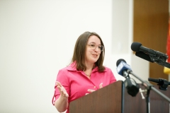 May 12, 2022 − Department of Human Services (DHS) Acting Secretary Meg Snead today joined Senate Minority Leader Jay Costa, Senator Lindsey Williams, leadership from the Jewish Family and Community Services Pittsburgh and other refugee resettlement service providers in the Pittsburgh region to recognize the critical humanitarian work organizations do in support of refugees and resettlement in Pennsylvania.