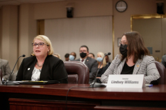 Senator Lindsey Williams introduces Sabrina Korbel, Esquire at her Nomination Hearing during Judiciary Committee