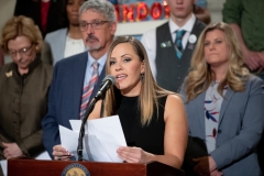 April 10, 2019: Senator Lindsey Williams joins colleagues to introduce legislation to abolish the statute of limitations for a list of sexual offenses, regardless of whether the victim was a child or adult when the crime occurred.