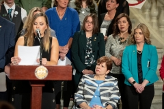 April 10, 2019: Senator Lindsey Williams joins colleagues to introduce legislation to abolish the statute of limitations for a list of sexual offenses, regardless of whether the victim was a child or adult when the crime occurred.
