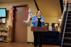 October 31, 2024: Sen. Lindsey Williams Hosts Story Time and Elevator Ribbon Cutting at Shaler North Hills Library.
