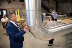 July 15, 2021: Senator Lindsey Williams Tours Sheet Metal Workers