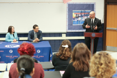 April 19, 2022: Senator Lindsey Williams joins Shaler Area High School Students and  Pennsylvania Department of Education (PDE) Secretary Noe Ortega to celebrate Student Advocacy.