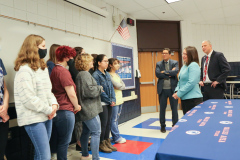 April 19, 2022: Senator Lindsey Williams joins Shaler Area High School Students and  Pennsylvania Department of Education (PDE) Secretary Noe Ortega to celebrate Student Advocacy.