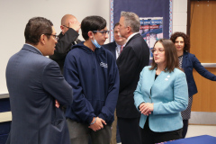 April 19, 2022: Senator Lindsey Williams joins Shaler Area High School Students and  Pennsylvania Department of Education (PDE) Secretary Noe Ortega to celebrate Student Advocacy.