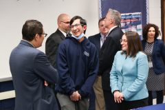 April 19, 2022: Senator Lindsey Williams joins Shaler Area High School Students and  Pennsylvania Department of Education (PDE) Secretary Noe Ortega to celebrate Student Advocacy.
