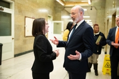 January 1, 2019: Senator Lindsey Williams is sworn  into her 1st term in the Pennsylvania State Senate.