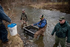 March 6, 2020: Senator Lindsey Williams joins the PA Fish and Boat Commission to stock Deer Creek with rainbow and golden trout.